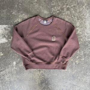 REI brown crewneck sweatshirt